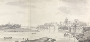 A View of the Fort of Agra on the River Jumna from the north-east, c.1783
